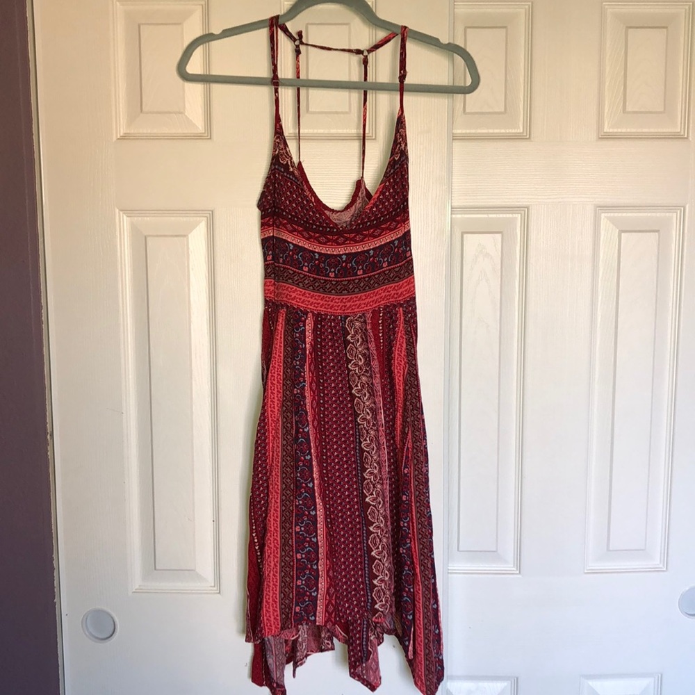 Red Patterned Dress - Picture 2 of 5